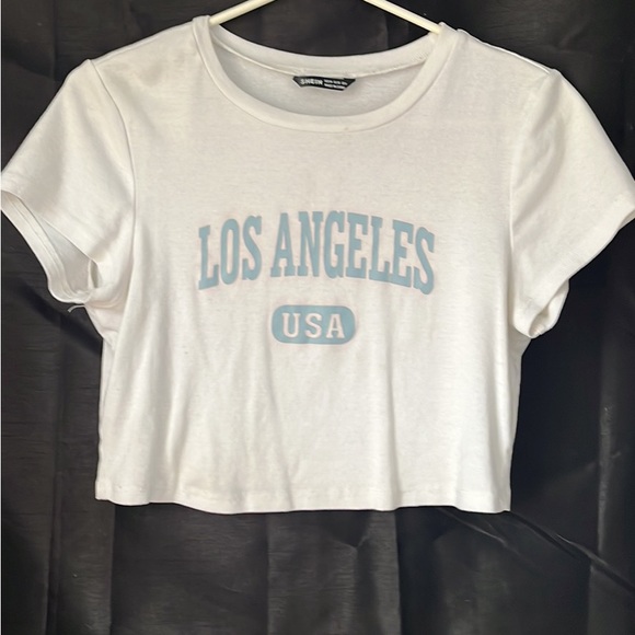 White Los Angeles crop top - Picture 1 of 1